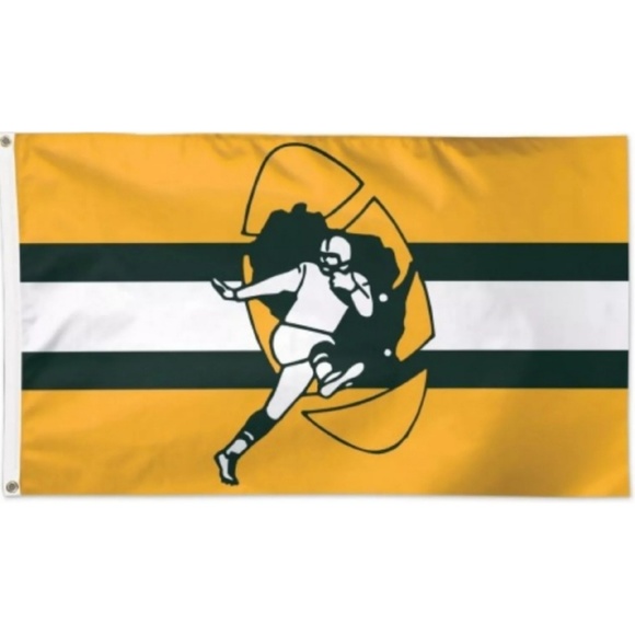 Other - Green Bay Packers Retro Flag Banner 3x5 New